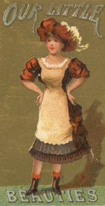 Dalla serie Ragazze e bambini N58 promuovendo Our Little Beauties Cigarettes for Alle..., 1887 da Allen and Ginter