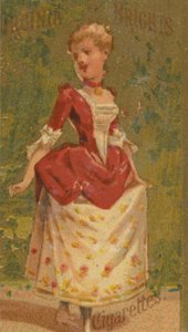 Dalla serie Ragazze e Bambini N64 promuovendo le sigarette Virginia Brights per Allen &..., 1886 da Allen and Ginter