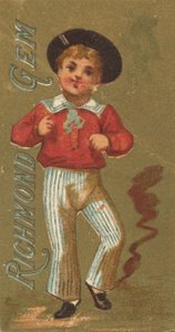 Dalla serie Ragazze e bambini N65 promuovendo le sigarette Richmond Gem per Allen &..., ca. 1886 da Allen and Ginter
