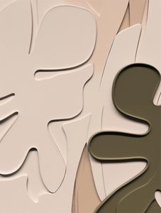 Foglie organiche astratte