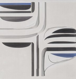 Moderno flusso blu-grigio