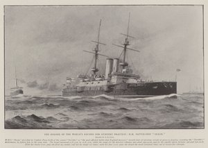 Il detentore del record mondiale per la pratica di artiglieria, HM Battle-Ship Ocean