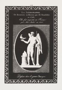 Arte della Litografia: Foglio di Dedica, Tavola VII