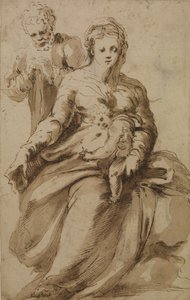 Sacra Famiglia, c.1637 da Alonso Berruguete