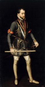 Ritratto di Filippo II 1527-1598, Re di Spagna e Portogallo da Alonso Sánchez Coello