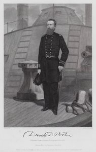 David D Porter (incisione) da Alonzo (after) Chappel