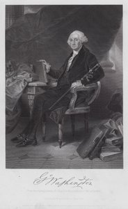 George Washington (incisione) da Alonzo (after) Chappel