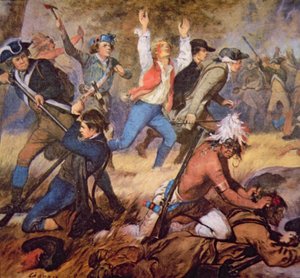 Il Massacro della Valle di Wyoming nel luglio 1778 (dettaglio)