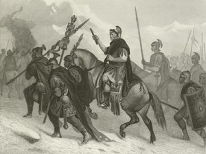 Annibale e il suo esercito attraversano le Alpi da Alonzo Chappel