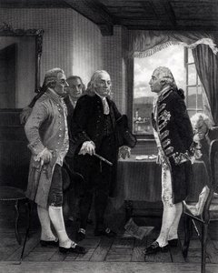 La Conferenza di Pace a Staten Island, Incontro tra Lord Howe e il Comitato del Congresso, 11 settembre 1776 da Alonzo Chappel