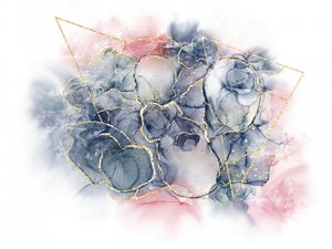 Abstract: Inchiostro blu e oro