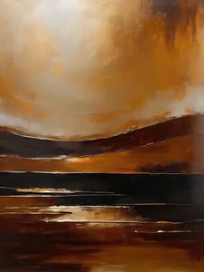 Paesaggio al tramonto (astratto)