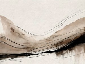 Paesaggio astratto dai toni terrosi