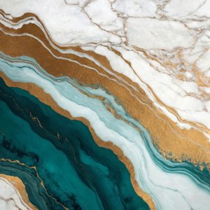 Marmo verde smeraldo e oro da Alpenglow Workshop
