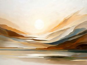 Paesaggio "Orizzonte dorato"