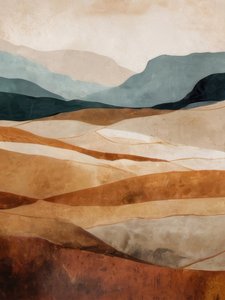 Paesaggio desertico a strati