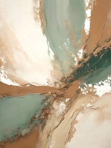 Flusso della Terra color verde acqua