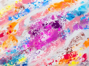 Spruzzi di vernice dai colori vivaci