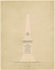 Progetto per un monumento in memoria di George B. Doane da Alpheus Cary