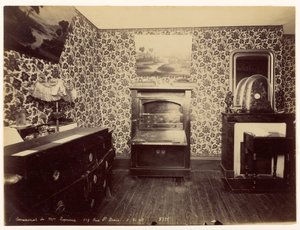 Assassinio di Lady Leprince ... Vista della camera da letto da Alphonse Bertillon