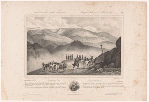 Soldati alla vigilia della Battaglia di Montenotte e ritratto di Amédée Emmanuel François Laharpe da Alphonse Bichebois