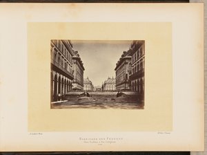 Barricata dei Fédérés, place Vendôme e rue Castiglione.