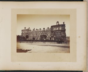Il municipio bruciato. Facciata sul Quai. da Alphonse J. Liébert