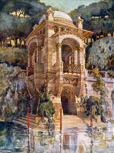 Fancy Garden (litografia a colori) da Alphonse Laverriere