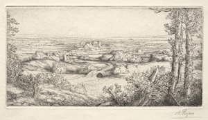 Una valle in Borgogna (Une Vallée en Bourgogne) da Alphonse Legros
