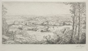 Una Valle in Borgogna da Alphonse Legros