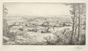 Una valle in Borgogna (Une Vallée en Bourgogne) da Alphonse Legros