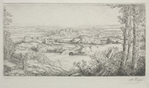 Una Valle in Borgogna da Alphonse Legros
