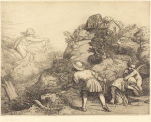 Allegoria del contadino e della fortuna da Alphonse Legros