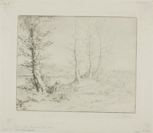 Lungo la riva del fiume da Alphonse Legros