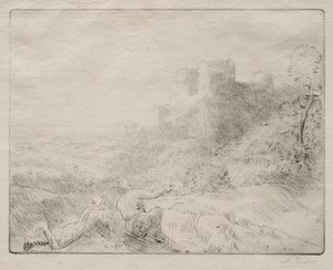 Un vecchio castello da Alphonse Legros