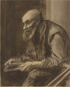 Mendicante con stampelle da Alphonse Legros