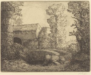 Ponte al mulino Le pont du moulin da Alphonse Legros