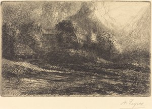 Chailli visto in una tempesta da Alphonse Legros