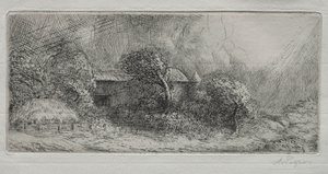 Chailli: effetto di tempesta da Alphonse Legros