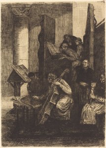 Coro in una chiesa spagnola, 1860