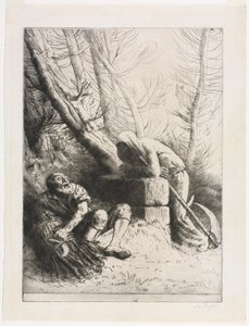 La Morte e il Boscaiolo da Alphonse Legros