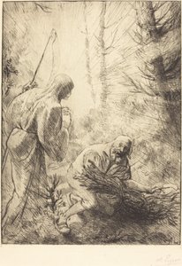 La morte e il boscaiolo, 2ª tavola da Alphonse Legros