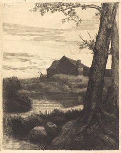 Fattoria con grande albero La ferme au grand arbre da Alphonse Legros