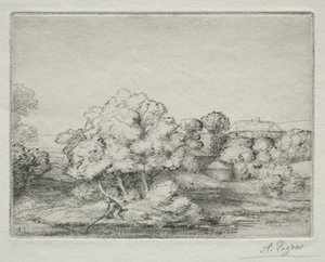 Borgo vicino al lago da Alphonse Legros