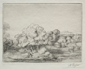 Borgo vicino al lago da Alphonse Legros