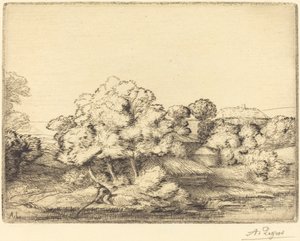 Il Villaggio Vicino al Lago da Alphonse Legros
