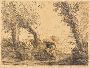 Mietitrici sorprese dal temporale da Alphonse Legros