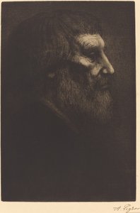 Testa di un mendicante da Alphonse Legros