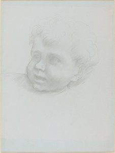 Testa di un bambino da Alphonse Legros
