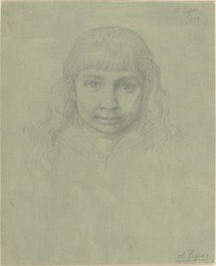 Testa di un bambino da Alphonse Legros